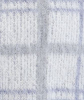 S－LL】女性らしさ漂う ふわふわチェック柄ニット