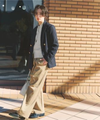 通勤・セレモニー】CAVIAN 金ボタンダブルブレストジャケット