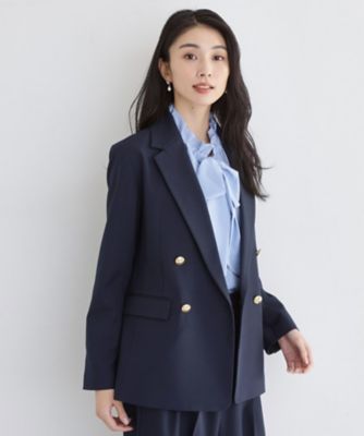 通勤・セレモニー】CAVIAN 金ボタンダブルブレストジャケット