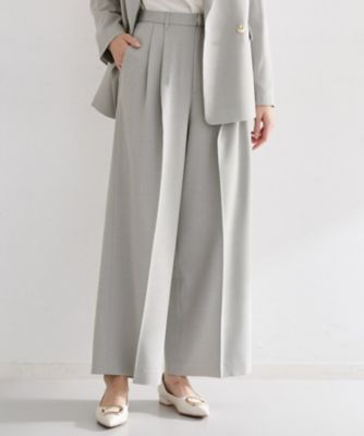 ＜THE SHOP TK (Women)＞【通勤・セレモニー】ＣＡＶＩＡＮ　２タックワイドパンツ／セットアップ可（２００２５７０２６７）