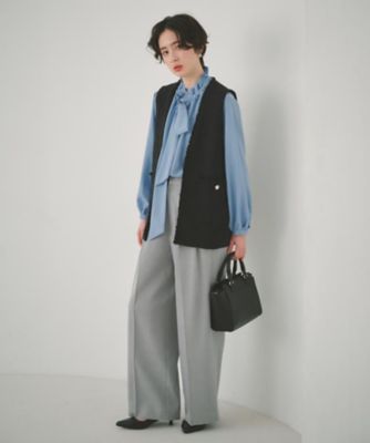 通勤にもデイリーにも】CAVIAN 2タックワイドパンツ