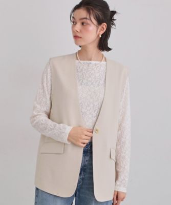 美品　Tジャケット ジレ　セット　Tjacket お仕事にもカジュアルにも】CAVIAN ジレ／セットアップ可