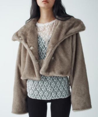 ＜CODE A (Women)＞ｆａｕｘ　ｍｉｎｋ　ｓｈｏｒｔ　ｊａｃｋｅｔ（２００２５７０２９５）