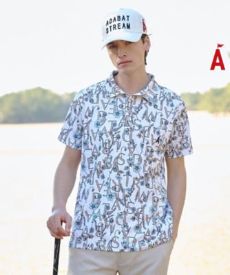 ＜ADABAT STREAM(Women/Men)＞【吸水速乾】ＵＶフラワータイポ半袖ポロシャツ（２００２５７０３０９）