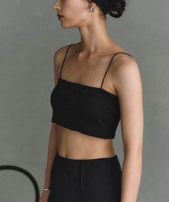 CODE A (Women)/コードエー bandeau bra short top(2002570325) クロ019 トップス【三越伊勢丹/公式】