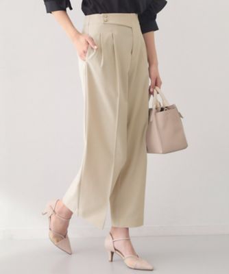 ストレッチ2タックワイドパンツ／セットアップ対応可【洗濯機OK