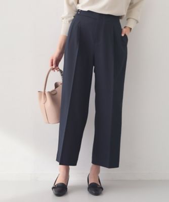 ストレッチ2タックワイドパンツ／セットアップ対応可【洗濯機OK