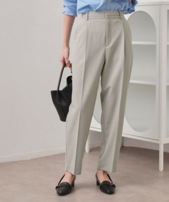 ＜index (Women)＞ストレッチテーパードパンツ／セットアップ対応可【洗濯機ＯＫ／接触冷感／吸水速乾／防シワ】《ＳＳ～ＬＬ》（２００２５７０３３２）