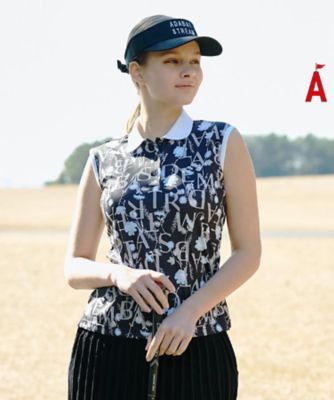 ＜ADABAT STREAM(Women/Men)＞【吸水速乾】クレリックノースリーブポロシャツ（２００２５７０３４０）