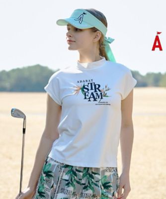 ＜ADABAT STREAM(Women/Men)＞ロゴフラワーフレンチモックＴ（２００２５７０３５０）