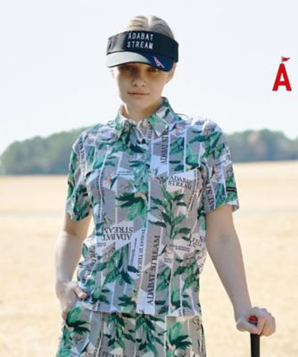＜ADABAT STREAM(Women/Men)＞トロピカルメッシュ半袖ポロシャツ（２００２５７０３５１）