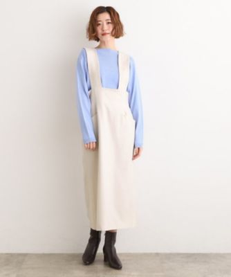 上品さと快適さを両立、美シルエットなハイウエストサス付きスカート