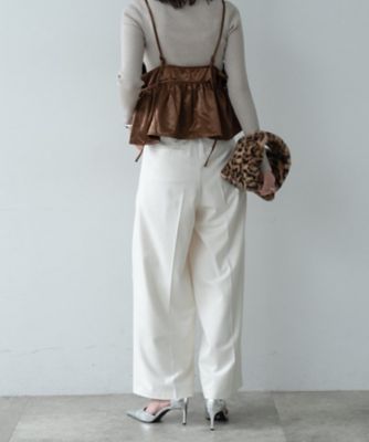 ホワイトタックパンツ（2002570449） | GALLEST (Women