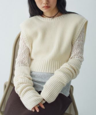 ＜CODE A (Women)＞ｄｕａｌ　ｆｏｒｍ　ｖｅｓｔ　ｋｎｉｔ（２００２５７０４５４）