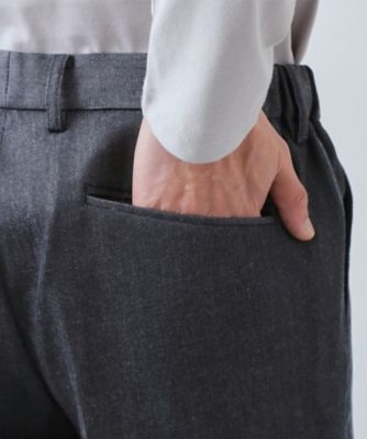 ライトエバーデニム スラックス 洗濯機OK／ストレッチ／セットアップ