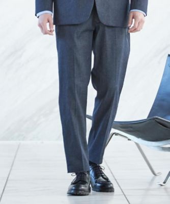 デニムパンツ、スラックスセット ライトエバーデニム スラックス 洗濯機OK／ストレッチ／セットアップ