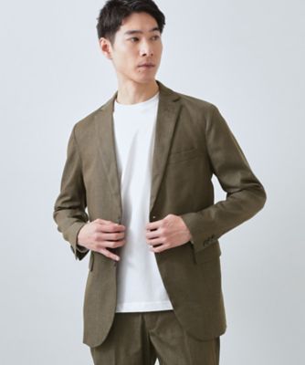 だて ライトエバーデニム ジャケット 洗濯機OK／ストレッチ／セットアップ