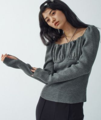 ＜CODE A (Women)＞ｆｅｍｉ　ｇａｔｈｅｒ　ｒｉｂ　ｋｎｉｔ（２００２５７０４９４）