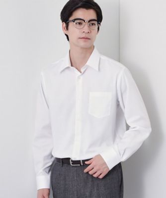 ＜THE SHOP TK (Men)＞【ビジネス／セレモニー】ドレスへリンボン長袖シャツ（２００２５７０５１１）