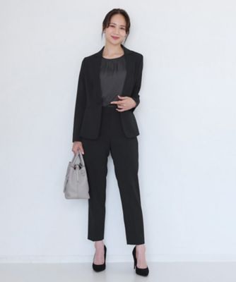 手洗い可／日本製／伸縮性／スーツ可】テーラードジャケット