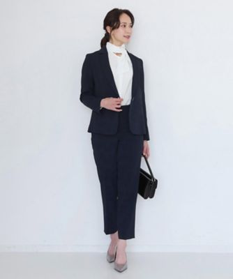 手洗い可／日本製／伸縮性／スーツ可】テーラードジャケット