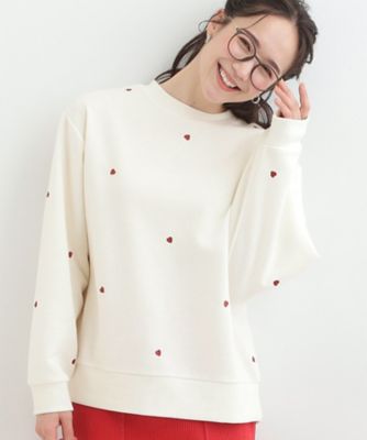 ＜SHOO LA RUE (Women)＞【洗濯機可】小さめ刺繍で大人見え　アソート裏起毛スウェット（２００２５７２６２８）