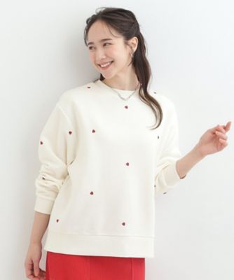 洗濯機可】小さめ刺繍で大人見え アソート裏起毛スウェット