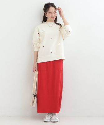洗濯機可】小さめ刺繍で大人見え アソート裏起毛スウェット