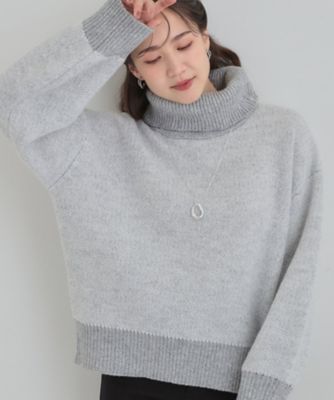 ＜SHOO LA RUE (Women)＞【Ｓ－ＬＬ】さりげないラメ感　配色ジャカード　タートルネックニット（２００２５７２６３１）