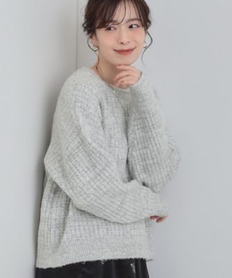 ＜SHOO LA RUE (Women)＞ミックスワッフルニット（２００２５７２６３３）