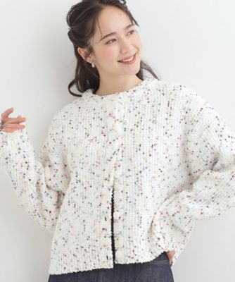 ＜SHOO LA RUE (Women)＞【洗濯機可／前後２ＷＡＹ】ぽこぽこニットカーディガン（２００２５７２６３９）