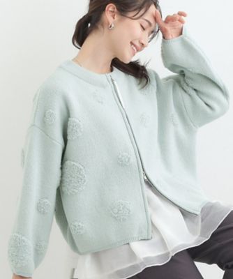 選べる4柄 ダブルZIP 柄カーディガン（2002572643