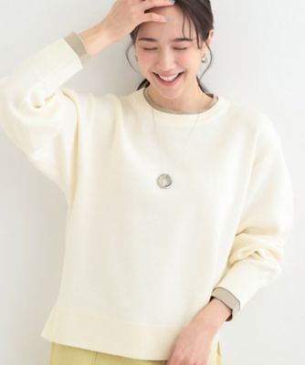 配色が上品 スウェットライクニット（2002572656） | SHOO