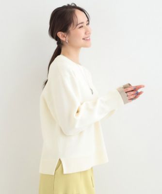 配色が上品 スウェットライクニット（2002572656） | SHOO