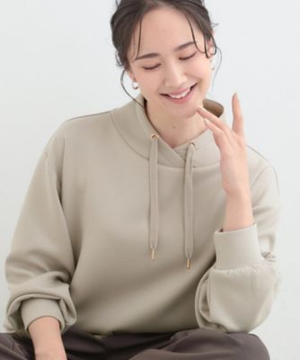 S－LL】なめらかタッチ もちさら ニュアンス襟トップス