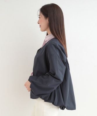 防風／撥水／S－LL】お顔回りすっきり見え Vネックバルーン