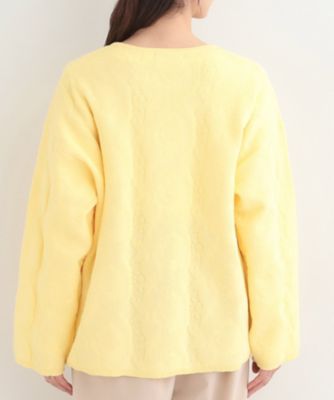 asimo様 カーディガン 黄色 サロン アダム エ ロペ SALON adam et rope' カシミヤクルーネック