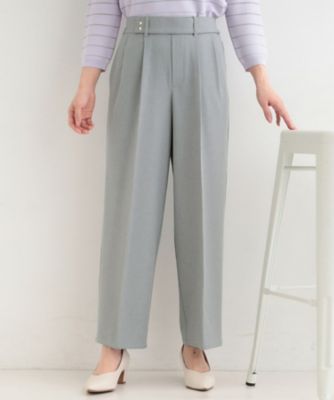 ＜SHOO LA RUE (Women)＞【着丈選べる／Ｓ－ＬＬ／洗濯機可】楽ちん×きれい見え　ストレッチワイドパンツ（２００２５７２６８２）