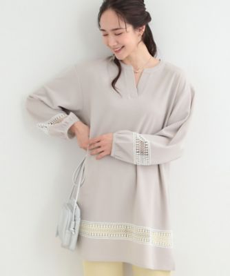 レース切り替えチュニックワンピース（2002572694） | SHOO
