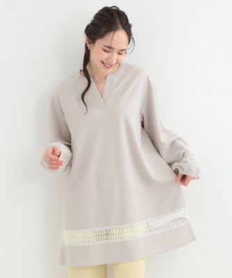 レース切り替えチュニックワンピース（2002572694） | SHOO