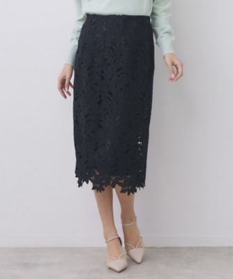 美品 INSCRIRE ジャガード フラワータイトスカート ブラック 38 M 美品 INSCRIRE ジャガード フラワータイトスカート ブラック 38 M