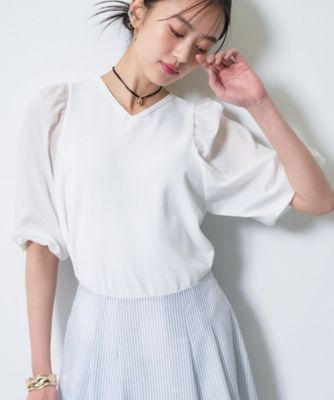 ＜INDIVI S (Women/小さいサイズ)＞【洗える／袖丈調整可能】シャツコンビニット（２００２５７４６８７）