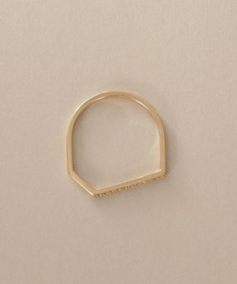 K10ダイヤモンド スロープ リング（2002574718