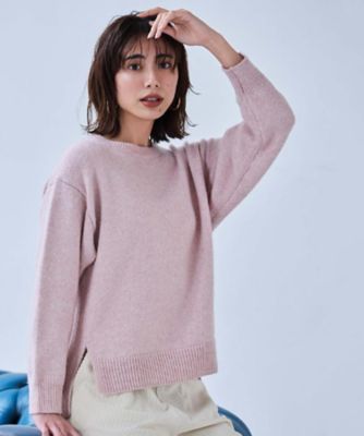 リラクシークルーネックニット【洗濯機OK】（2002574914