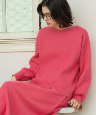 サイド編地切替ニットトップス／セットアップ対応【洗濯機ＯＫ】（２００２５７４９１５）