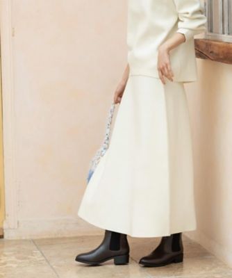 ニットフレアスカート／セットアップ対応【洗濯機OK