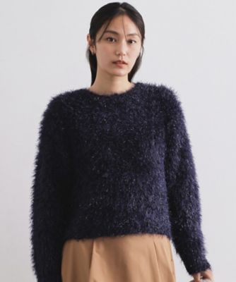 シャギーラメニット【洗濯機OK】（2002574933） | OPAQUE