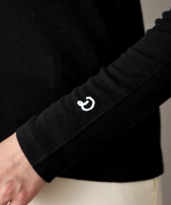 インナー使いに最適／しっとり暖かな保湿素材】タートルネックプル