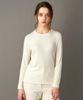 ＜DRESSTERIOR (Women)＞【インナー使いに最適／しっとり暖かな保湿素材】クルーネックプルオーバー（２００２５７５０１０）