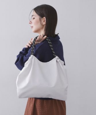 ＜OPAQUE.CLIP (Women)＞ロープハンドルドロストミドルトートバッグ【軽量／Ａ４サイズ対応】（２００２５７５１３８）